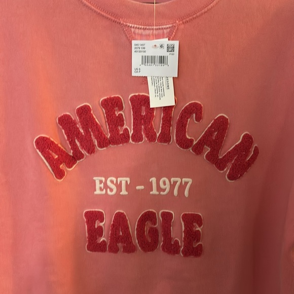 NWT AMERICAN EAGLE 🦅 LOGO CREWNECK SWEATER - Picture 16 of 16